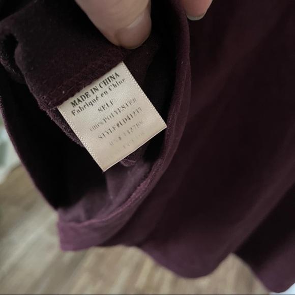 Womens large dress deep plum suede material - Picture 8 of 9